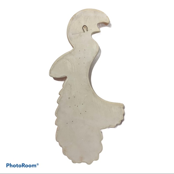 Vintage Chalkware Bird of Paradise 14” Wall Plaque - Picture 4 of 4